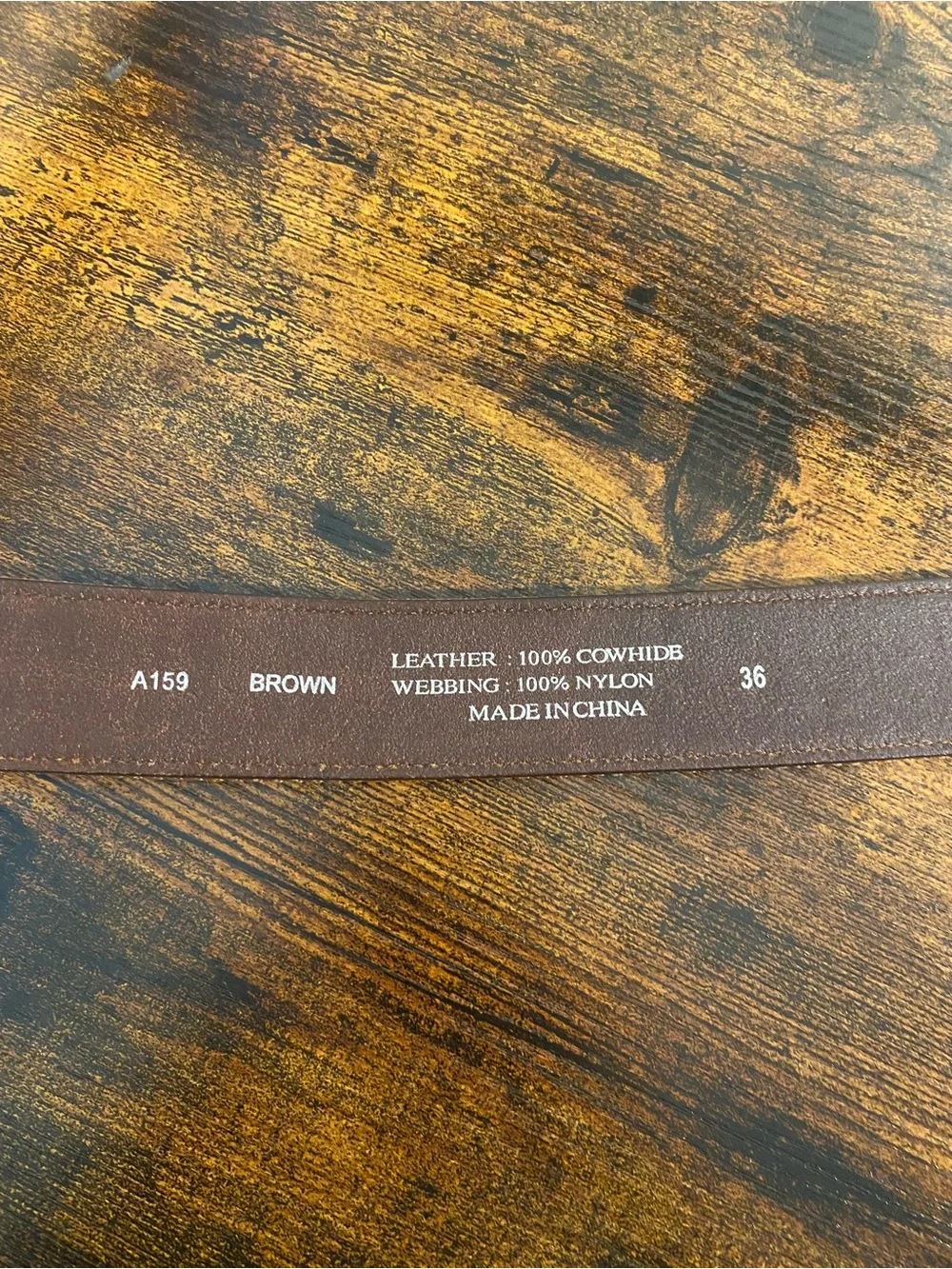 Carhartt Brown Canvas and Leather Work Belt with Metal Buckle